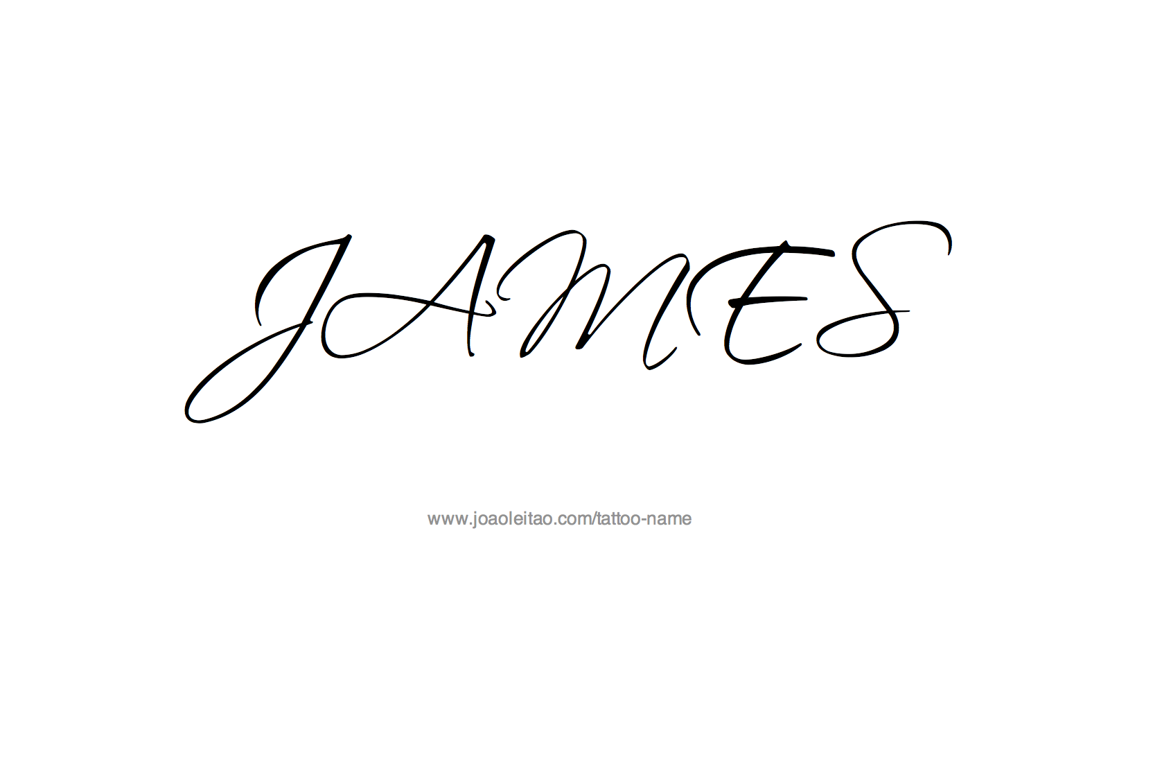 James Name Tattoo Designs